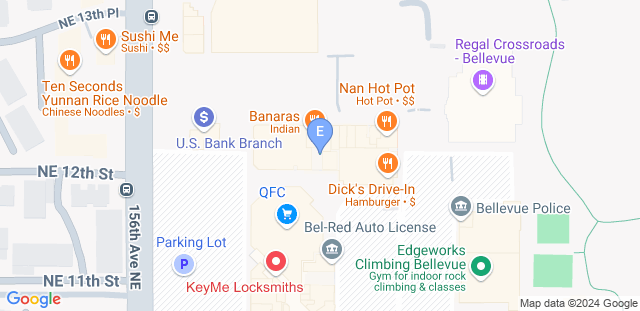 Map to EDGEWORKS BELLEVUE